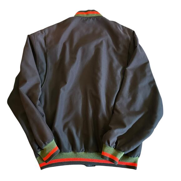 Lacoste Bomber Jacket Mens Size 4 (Medium) Sporty Classic Streetwear Preppy Logo - Picture 7 of 7